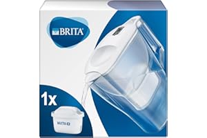 BRITA Caraffa Filtrante Aluna per acqua, Bianco (2.4l) - incl. 1 Filtro MAXTRA+ per la riduzione di cloro, calcare e impurità