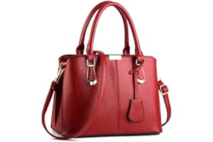 Pahajim Bolsos Bandolera Mujer Bolso de Mano Ajustables PU Piel Tote Bag Bolso Elegante Mujer para Trabajo Diario Vida