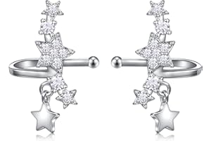 AceFun Ear Cuff For Women Stainless Steel Non Piercing Earrings Hoop Fake Earrings Faux Piercing Ear Cuffs Cartilage Ear Clips Set for Men Women