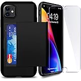iPhone 11 Case with Card Holder SUPBEC i Phone Wallet Case Cover with Shockproof Silicone TPU + Anti-Scratch Hard PC - Full P