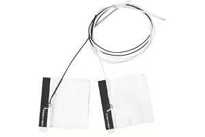 ASHATA Generation 4 antennkabel, inbyggd NGFF/M.2 WiFi-antenn med 4-port 2,4/ för /Intel, 2 st, 48/53 cm