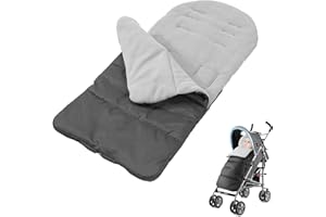 KAKBRT Fußsack für Kinderwagen Buggy,Baby Fußsack Schlafsack,Kinderwagen-Aufsatzmatte Fußbezug Wasserdicht Winddicht Kältebeständig Abnehmbar Babyfußsack für Babyschale (A)