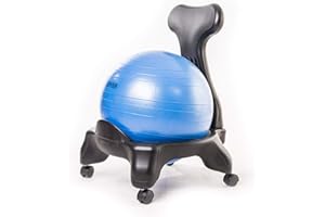 YOCKTEC Kikka Active Chair Chaise ergonomique avec boule gonflable (bleu, standard)