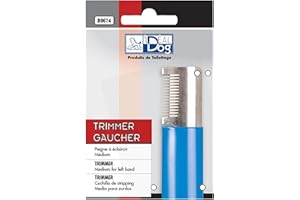 IDÉALDOG IdealDog Trimmer Gaucher Moyen 14 Dents Bleu