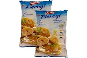 GENERIC Anita Pierogi Dumplings 1KG Dumplings with Potato Onion and Cottage Cheese Filling Deep Frozen Product of Ireland Pack of 2