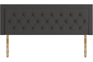 SANA SLEEP Lisbon Damask Cotton HeadBoard - Luxury 20" Upholstered Design for Divan Beds - Multiple Fabric Options for Bedroom and Hotel Furniture- 3FT Single - Grey