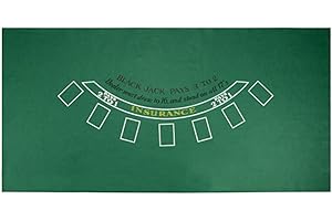 BRYBELLY Blackjack Green Table Felt