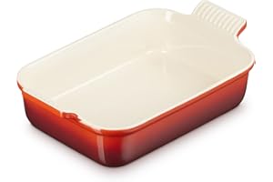 Le Creuset Pirofila rettangolare Tradition in gres vetrificato, 26 cm, 2.4 L, Ciliegia, 71102260600001