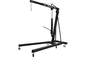 unkonwcy 2 ton vikbar motorlyftare, motorlyft-kranvagn-lyftanordning, verkstadskran, motorkran, vikbar, 6 hjul