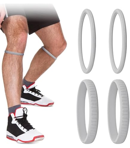 Qianyu Fascia Rotulea - 4 Pezzi Per Ginocchio, Supporto Tendine, Ideale Per Corsa, Palestra, Sport E Recupero