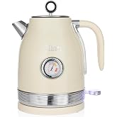 Zilan ZLN1184 Retro Su Isıtıcısı &ndash; 1,7L Kapasiteli Krem Kattle, 2200W G&uuml;&ccedil;, 360&deg; Kablosuz Tasarım
