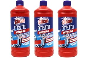 3 flaskor aktiv gel, 3 x 1 000 ml avloppsrengöringsmedel, luktdödare och tubrengörare