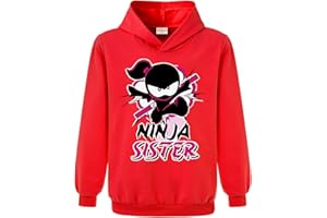 FORLCOOL Ninja Kidz Merch Girls Hooide Cotton Tops Kids Pullover Boy Jumpers