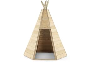Plum Childrens Outdoor Wooden Teepee Playhouse Den Hideaway for active and imaginative play for kids 3 years plus