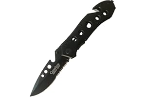 CUPERINOX Coltello da Caccia | coltello da campeggio | coltello outdoor | coltello da pesca | 5 funzioni