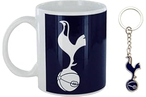 THFC Official Tottenham Football Crest Ceramic Mug & Keyring Set