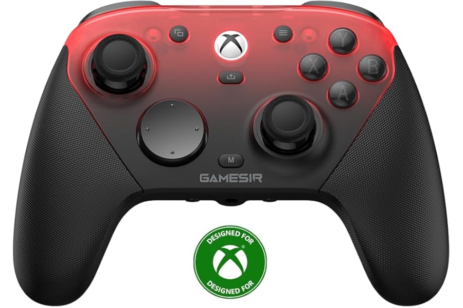 GameSir G7 Pro Wired Controller for Xbox Series X|S, Xbox One, Wireless Gamepad for PC&Android with TMR Sticks, Hall Effect Analog Triggers, 1000Hz Polling Rate, 3.5mm Audio Jack - Black