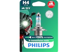 Philips 12342Xv+Bw X-tremeVision Moto +130% H4 Ampoule de Phare de Moto