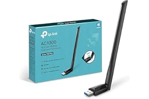 TP-Link Clé WiFi Puissante AC1300 Mbps Archer T3U Plus, dongle wifi, wifi usb, clé wifi puissante, antenne à gain élevé 5dBi, garantie 3 ans, Compatible avec Windows 11/10/8.1/8/7 (32/64 bit) et macOS