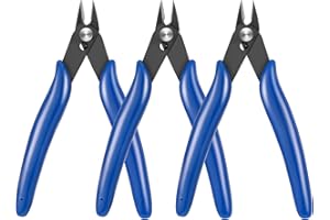 FANTESI 3 Stücke Klein Seitenschneider, Elektronik Drahtschneider Abgewinkelter Präzisionszange Mini Seitenschneider für Modellbau, Feine Drähte, Electronics, Schmuck