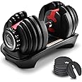 EZPRO USA BODYFIT Smart Adjustable Dumbbell Selective Dumbbells with Fast Automatic Adjustment Physical Exercise, Home Training, Arm Muscle Fitness, Strength Training, 1x 24KG