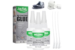 FITBITOP 3 Stück Sekundenkleber, Mächtiger Universalkleber, Wasserdichter Superkleber Starker, Alleskleber Extra Stark, Industriekleber Kunststoffkleber für Keramikharz Metallglas