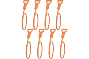 FIBOUND 8 Pièces Outil de Débouchage D'évier, Drain Plastique Outils de Débouchage, Outil de Nettoyage de Déboucheur de Vidange, Nettoyeur de Serpent D'évier, Opération Facile, pour Evier, Plomberie
