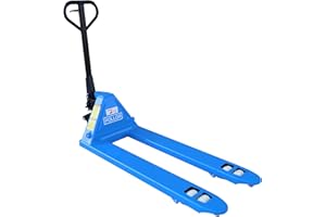 POLLOR 3000Kg Capacity Hand Pallet Pump Truck 3t Trolley 550 x 1150mm Fully Assembled (Blue)