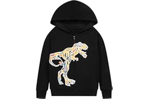 Codkkre Kapuzenjacke Jungen Sweatjacke Kinder Jungs Zip Up Hoodie Jungen Dino Kapuzenpullover mit Reißverschluss 2-11 Jahre