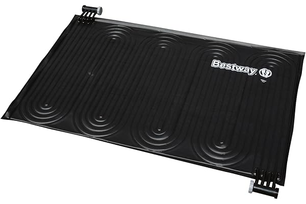 Bestway - Réchauffeur solaire pour piscine, noir, 1,10 m x 1,71 m