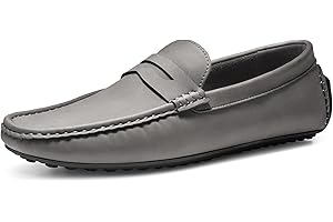 Bruno Marc Men's Penny Loafer Slip-on Suede Driving Shoes