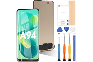 ARSSLY per Oppo Reno5 Z/Oppo A94 5G CPH2211 6.43" LCD Schermo Display Touch Digitizer Vetro Assemblaggio con Strumenti (Nero, Non Adatto per A94 4G)