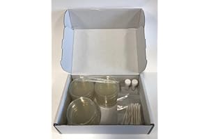 MIGLE Bacteria Science Kit Petri Dishes with Agar Educational STEM Science Fair Project Kit