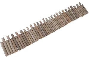 Montering Hamster Whe Hamster Trästaket Råttstege Bro Leksak Trästege Naturligt Gömställe för Smådjur30 Cm Stakettyp (60 cm S