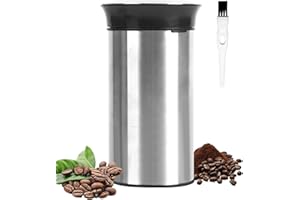 Electric Coffee Grinder, Hupecham Coffee Bean Grinder for Espresso, Spice Grinder with One-Touch Operation for Coffee Beans, Spices, Herbs, Nuts, and Grains