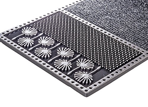 PUR|CenterClean schmale Design Fussmatte für Innen und Aussen in anthrazit metallic ca. 75 x 25 cm - 6