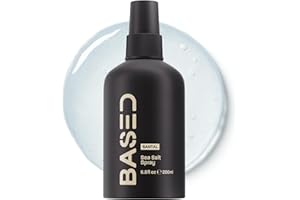 BASED BODYWORKS Sea Salt Spray - Natural Sea Salt Finish Hair Spray, Volumises and Texturizes, Infused with Algae and Vitamin B5, Lightweight and Non-Greasy, Parabens, Sulfates, Phthalate Free, 192g