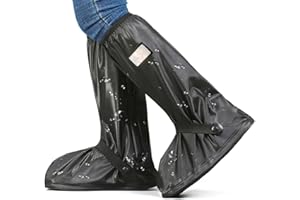 WDJLNZB Cubre Zapatos Impermeable Lluvia Reutilizable con Suela Antideslizante, Protector Calzado Lluvia con Cremallera y Reflector, Cubrezapatos Para Hombres Mujeres Ciclismo Lluvia Nieve Barro