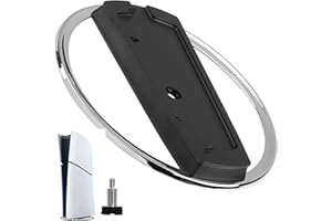 OUPDATE Supporto Verticale per PS5 e PS5 Slim Console, Base Verticale per PS5 Slim Stabile e Compatta con Design Antiscivolo, Supporto per Playstation 5 Console Sottile, Supporto Consola da Gaming Accessori