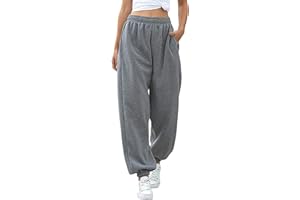 Love My Fashions Women's Plain Gym Sport Jogger Sweatpants & Winters Joggers Pockets Pants and Baggy Elastic Waist Trousers for Casual Hip Hop, Gym and Jogging