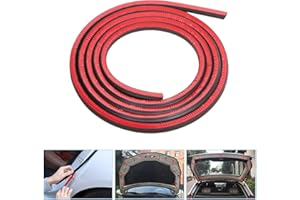 ANTHYTA Gummidichtung Selbstklebend Auto Türdichtung D-förmig 5M Lang 10 * 10mm Gummiprofil Kleber Autotürdichtung D-Profil Fensterdichtung Wasserdicht Autotür Kantenschutz für Autotür Vordertür
