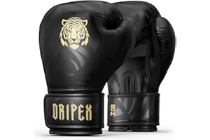 ‎DRIPEX Dripex Boxhandschuhe, Boxsack Punchinghandschuhe, PU Leder Boxing Gloves, MMA Sparring Handschuhe Muay Thai Kickboxhandschuhe Männer Damen Jugendliche 8 10 12 14 16 oz