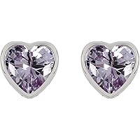 Radley Orecchini A Cuore In Argento Sterling Con Pietra Blu – Borchie Da Donna, Confezione Regalo, RYJ1307