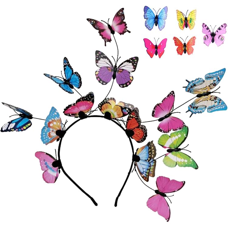 Écharpe Ailes Papillon BETESSIN - Cape Et Serre-tête - Polyester - Pour Fête, Carnaval, Halloween