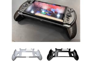 HESUPY Ergonomiczna skórka uchwytu do Gpd Win 4, uchwyt do gry poprawia wyczucie dłoni, zmniejsza zmęczenie dłoni gamepad zmodyfikowany uchwyt stojak akcesoria (biały, łatwy do demontażu)