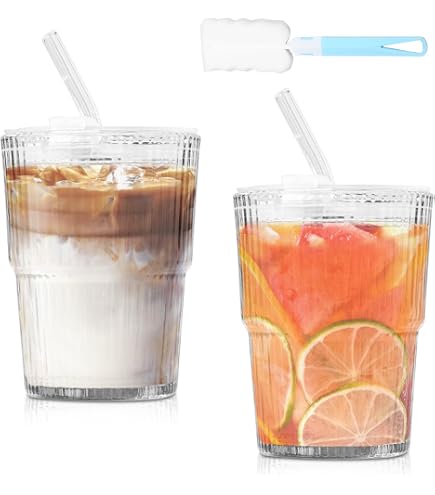 12 Vasos Fiesta Con Tapa Y Pajita | 380 Ml Reutilizables | Colores Neón | Sin BPA