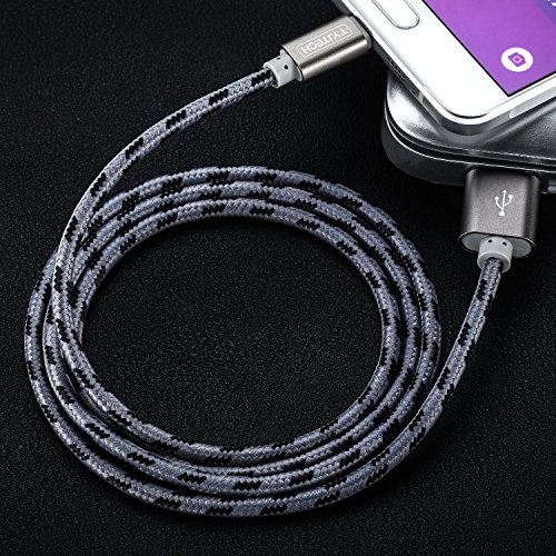 TYJTECH USB Type C Kabel [2-Pack] 3.3FT/1M Umflochtenes Type C Ladekabel f¨¹r Type C Ger?te inklusive dem neuen MacBook, Google Chromebook Pixel , MacBook Pro 2016 usw (Grau) - 4