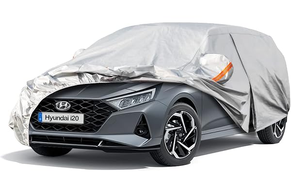 Kayme Bâche Voiture Étanche Respirante, 6 Couches Housse de Protection Voiture Extérieur Compatible avec 2009-2024 Hyundai i20, Contre Pluie Soleil Poussière. Expédier Depuis Un Entrepôt Européen.