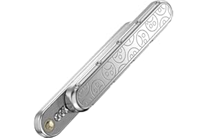 OBEST Fidget Slider Juguete, EDC Fidget Slider Metal Toys, ADHD Autismo Tdah Sensorial Toys, Ansiedad Stress Relief Toy, Rotación 360° Juguetes Slider, Descompresión Slider Toy para Adultos y Niños