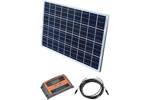 JWS Solar Set 12 V Solaranlage Solarkit PV Inselanlage Wohnmobil Solarmodul Laderegler, Wattzahl:100 W